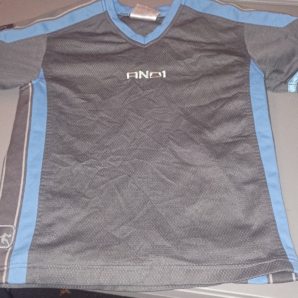 AND1 Men's Black and Blue Jersey